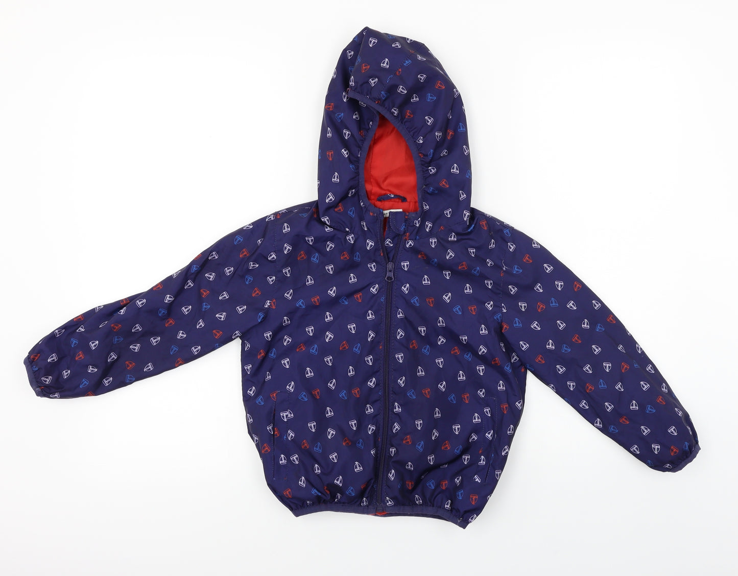 Crafted Boys Blue   Jacket Coat Size 8-9 Years
