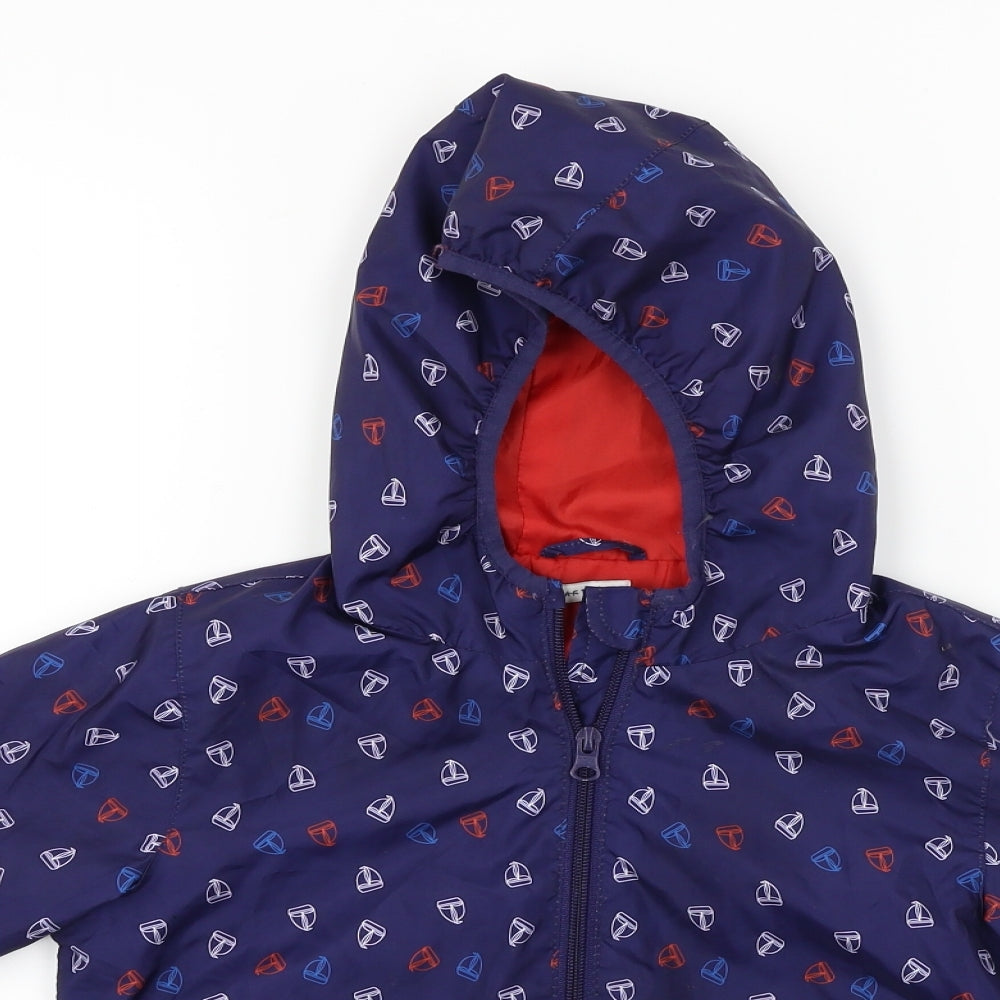 Crafted Boys Blue   Jacket Coat Size 8-9 Years
