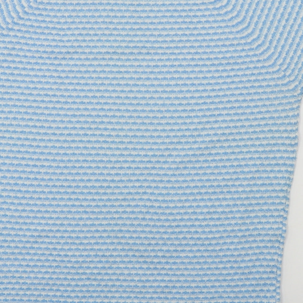 St michael    Womens Blue Striped  Basic T-Shirt Size 14