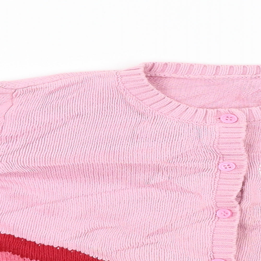 Matalan  Girls Pink   Cardigan Jumper Size 5-6 Years