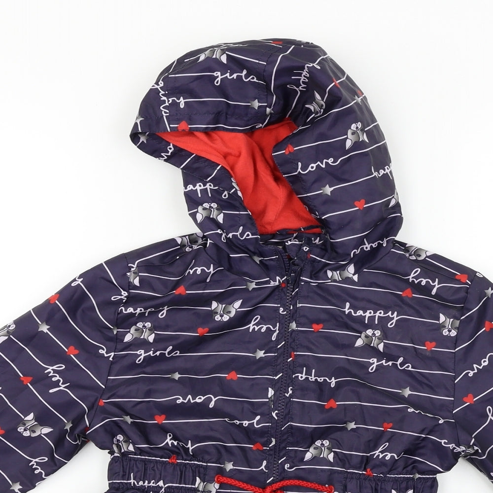 George  Girls Blue   Kimono Coat Size 7-8 Years