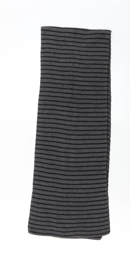 Gap Mens Grey Striped   Scarf One Size