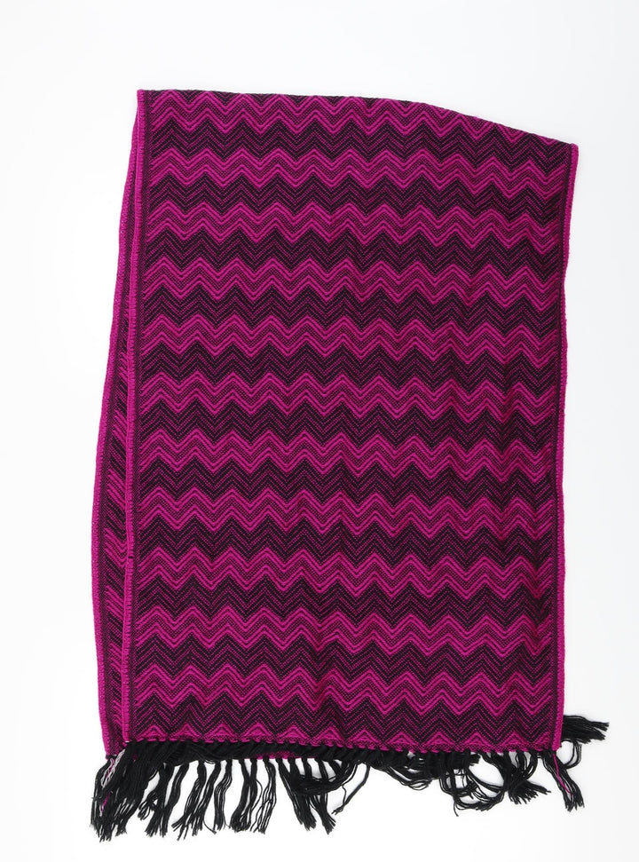kunalpaca Womens Purple Herringbone Scarf