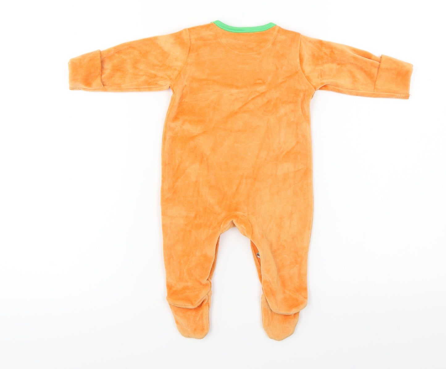 Nutmeg Boys Orange   Babygrow One-Piece Size 0-3 Months
