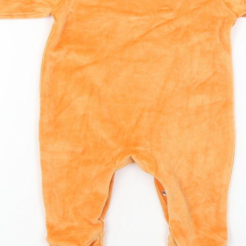 Nutmeg Boys Orange   Babygrow One-Piece Size 0-3 Months