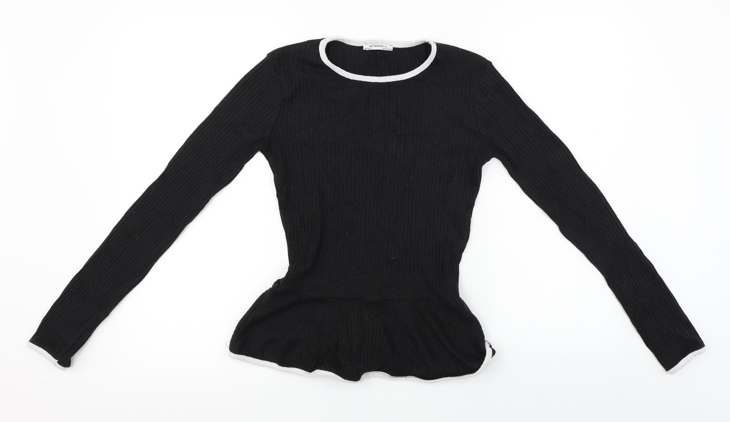 Zara Womens Black   Pullover Jumper Size S
