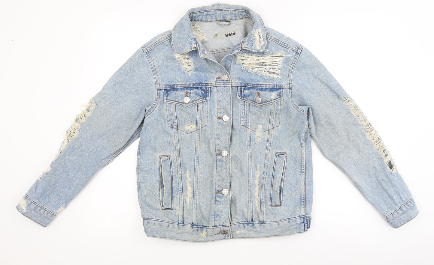 Topshop Womens Blue  Denim Jacket  Size 6