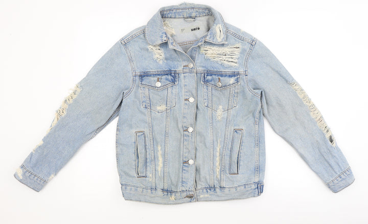 Topshop Womens Blue  Denim Jacket  Size 6