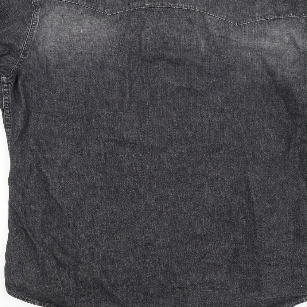 Gap Mens Grey    Button-Up Size M