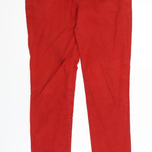 Leana Woman Womens Red   Skinny Jeans Size 8 L27 in