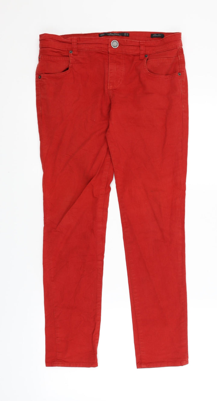 Leana Woman Womens Red   Skinny Jeans Size 8 L27 in