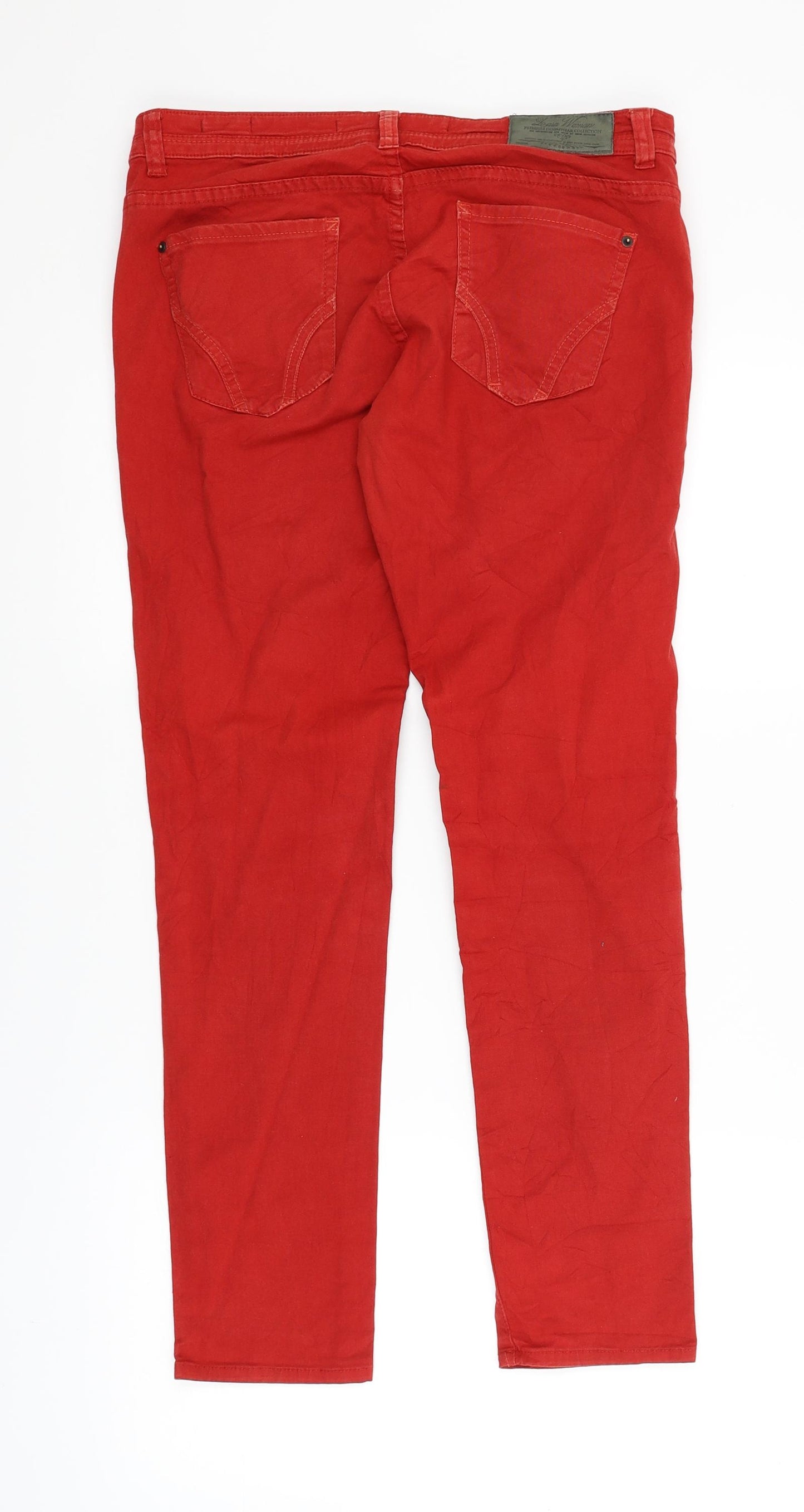 Leana Woman Womens Red   Skinny Jeans Size 8 L27 in