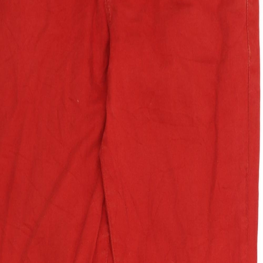 Leana Woman Womens Red   Skinny Jeans Size 8 L27 in