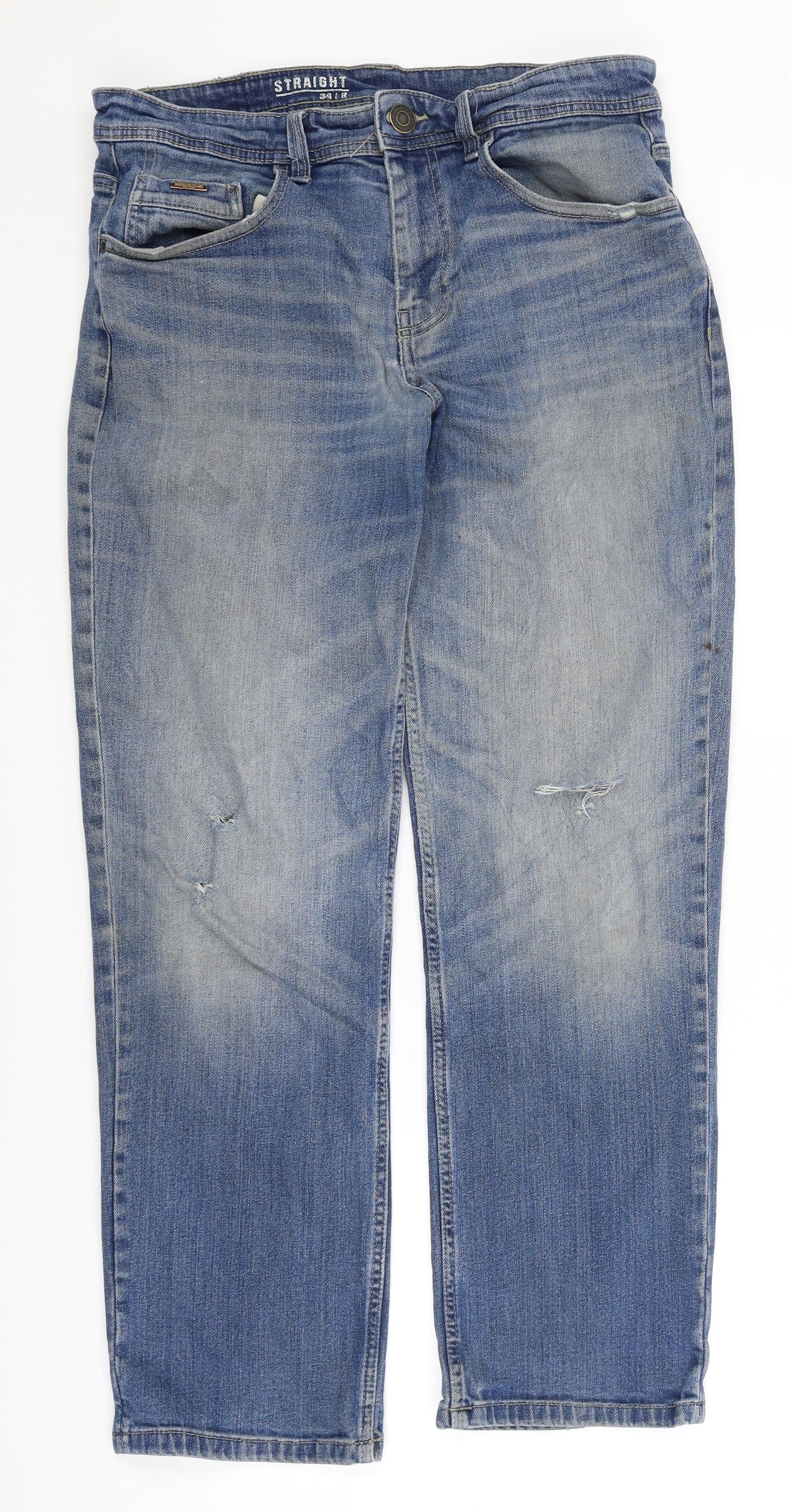 George Mens Blue   Straight Jeans Size 34 L29 in