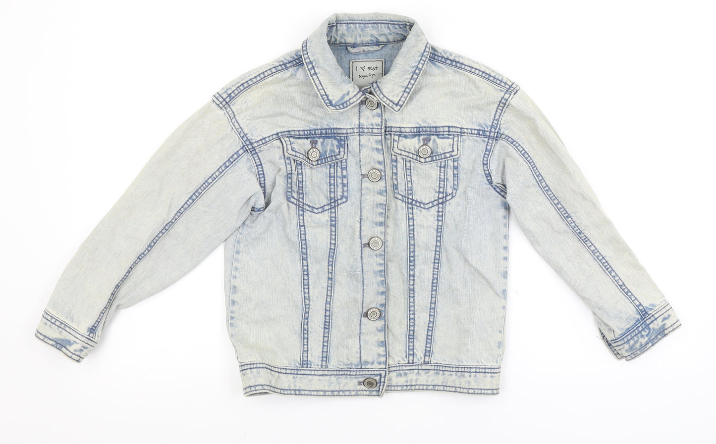 NEXT Girls Blue  Denim Jacket  Size 8 Years  - LA California