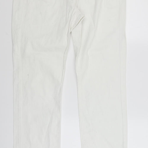 Papaya Womens White   Straight Jeans Size 16 L31.5 in