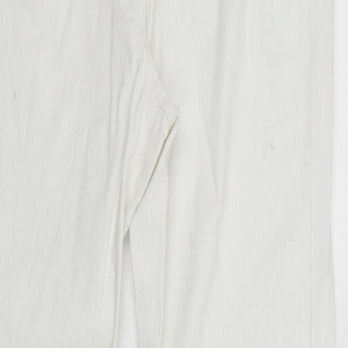 Papaya Womens White   Straight Jeans Size 16 L31.5 in