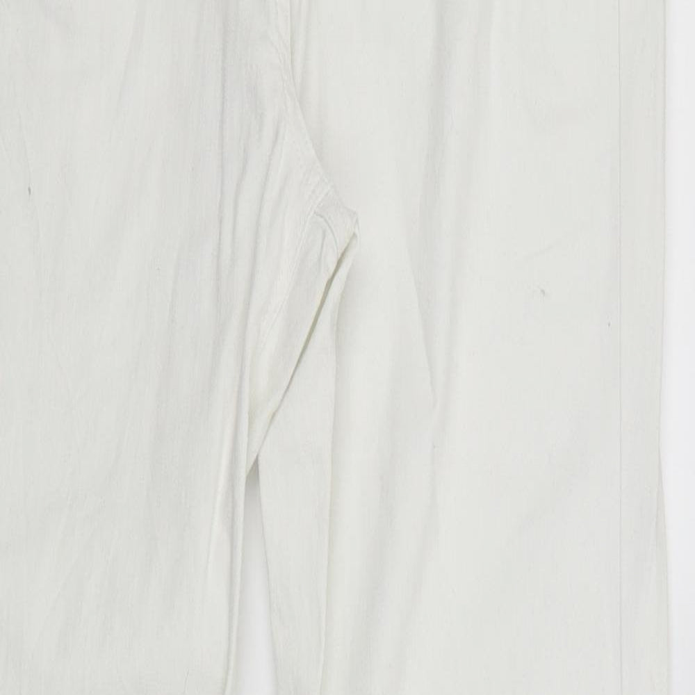 Papaya Womens White   Straight Jeans Size 16 L31.5 in
