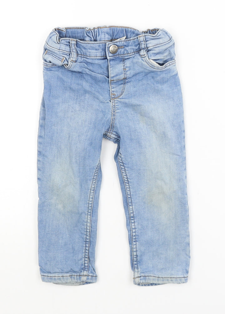H&M Baby Blue Capri Trousers Size 12-18 Months