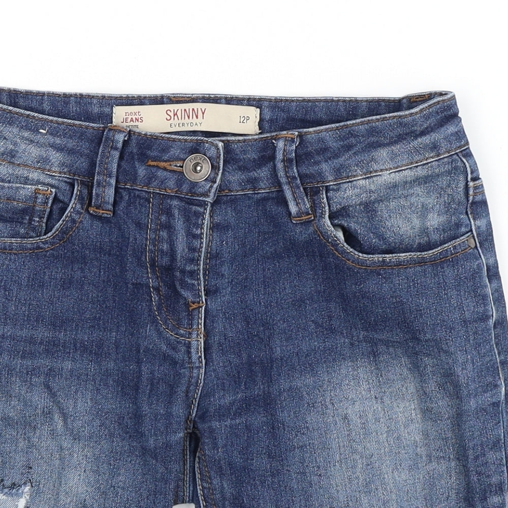 NEXT Womens Blue  Denim Mom Shorts Size 12