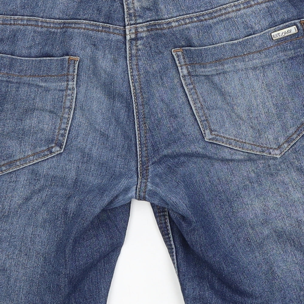 NEXT Womens Blue  Denim Mom Shorts Size 12
