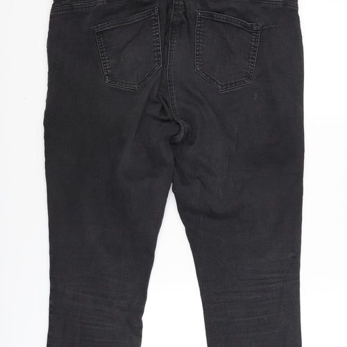 George Womens Black  Denim Cropped Jeans Size 24 L20.5 in