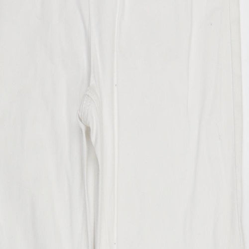 Marks and Spencer Womens White   Straight Jeans Size 12 L28 in