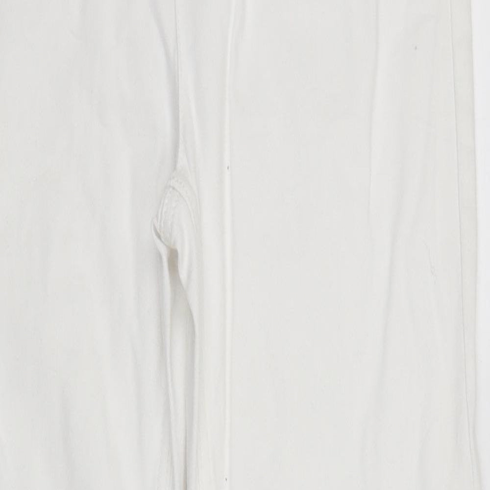Marks and Spencer Womens White   Straight Jeans Size 12 L28 in