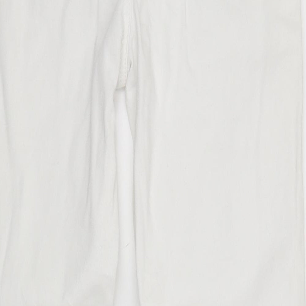 Marks and Spencer Womens White   Straight Jeans Size 12 L28 in