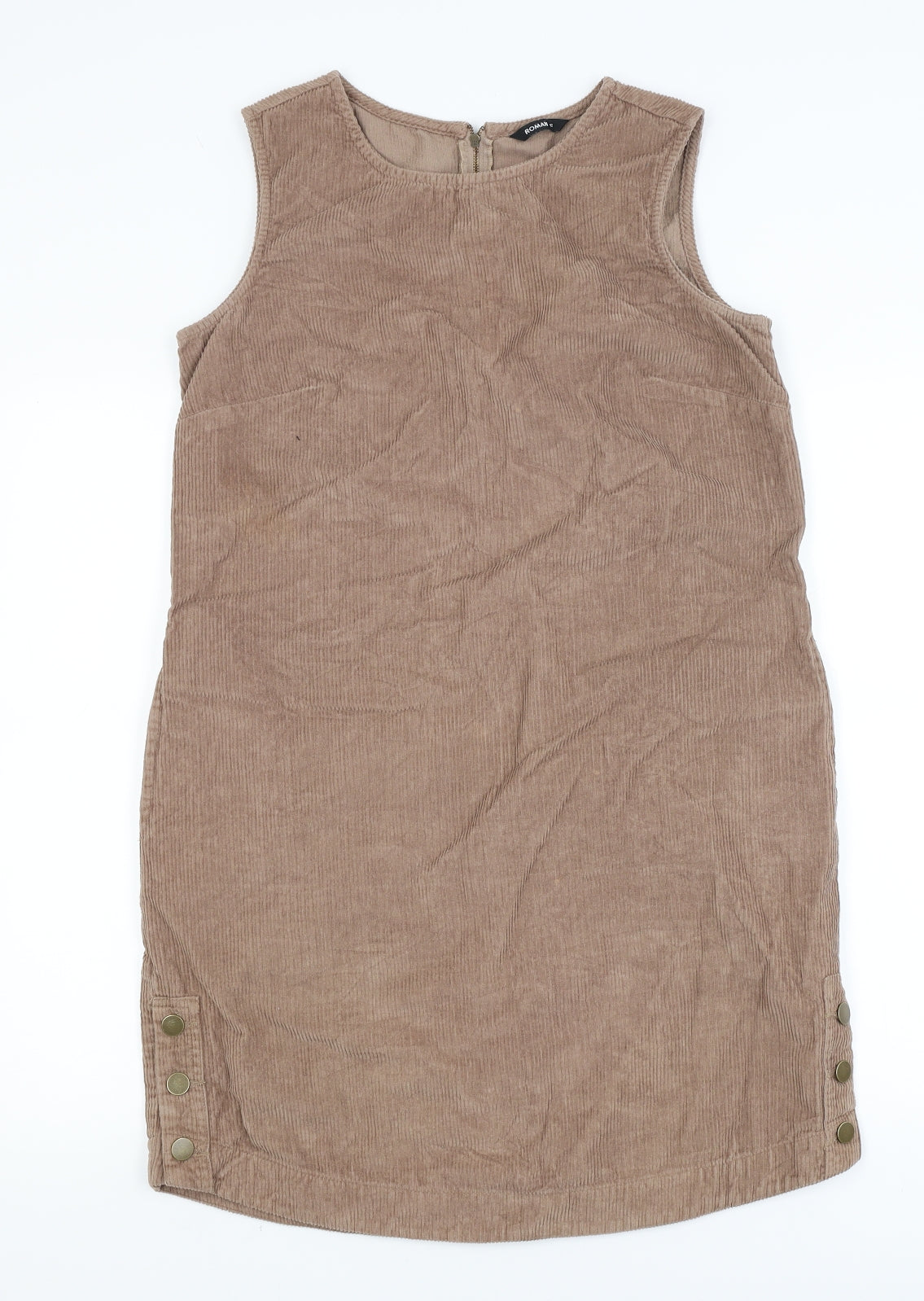 Roman Womens Brown  Corduroy A-Line  Size 12
