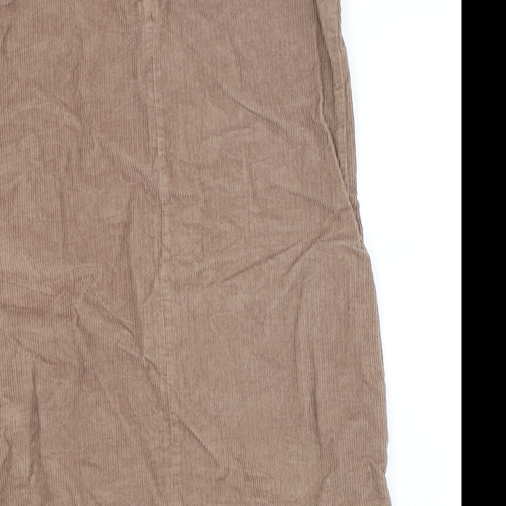 Roman Womens Brown  Corduroy A-Line  Size 12