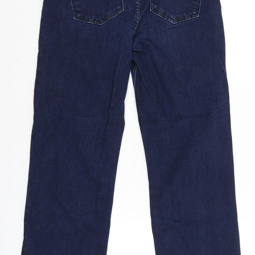 Marks and Spencer Womens Blue   Straight Jeans Size 8 L25 in