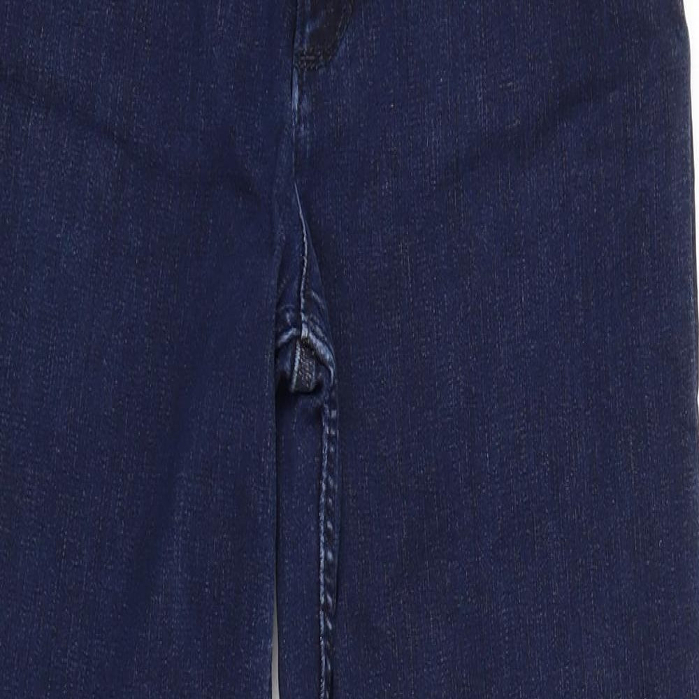 Marks and Spencer Womens Blue   Straight Jeans Size 8 L25 in