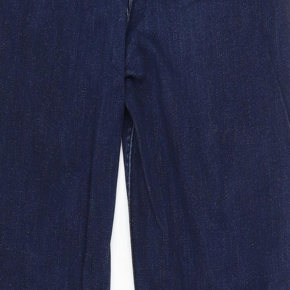 Marks and Spencer Womens Blue   Straight Jeans Size 8 L25 in
