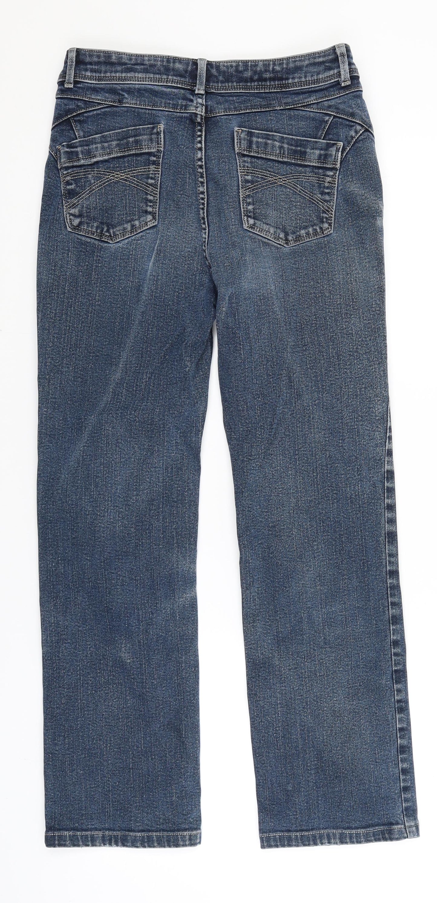 Per Una Womens Blue   Straight Jeans Size 8 L25 in