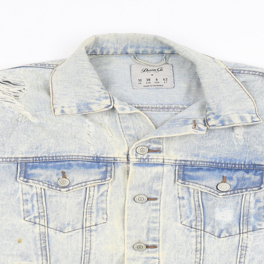 Denim Co Womens Blue  Denim Jacket  Size 10