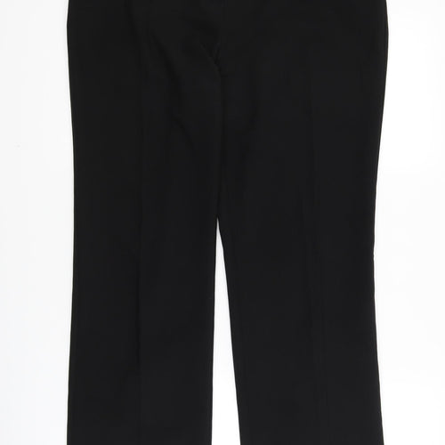 F&F Womens Black   Dress Pants Trousers Size 12 L28 in