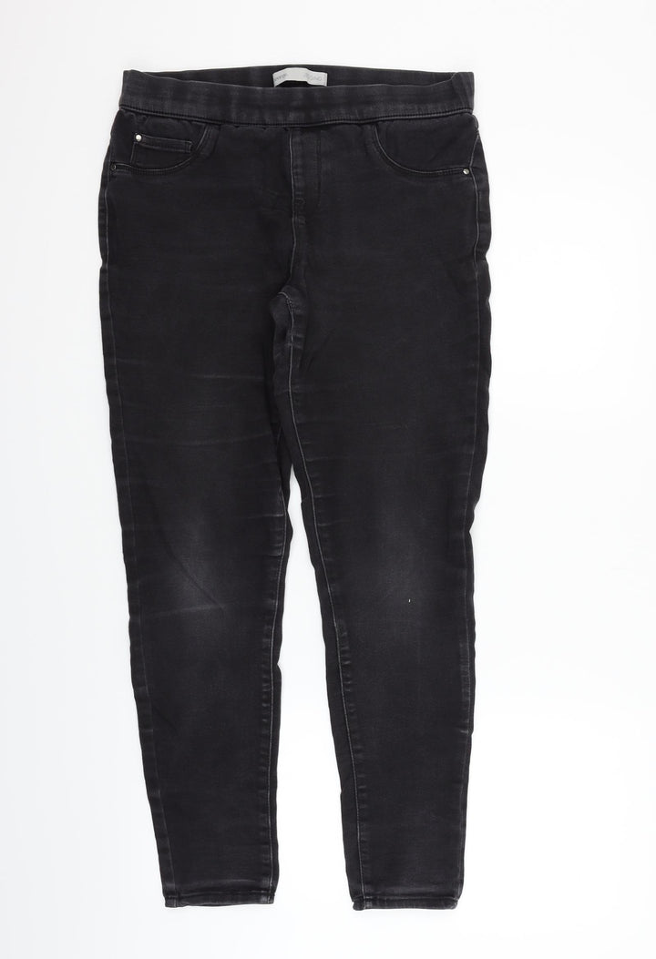 George Womens Black Straight Jeans Size 12 L26 in