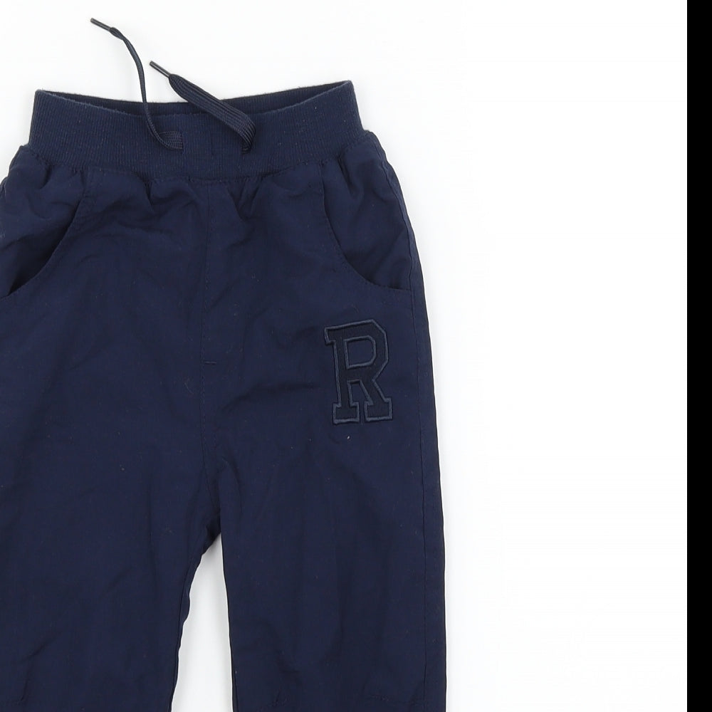 Rebal Boys Blue   Jogger Trousers Size 18-24 Months