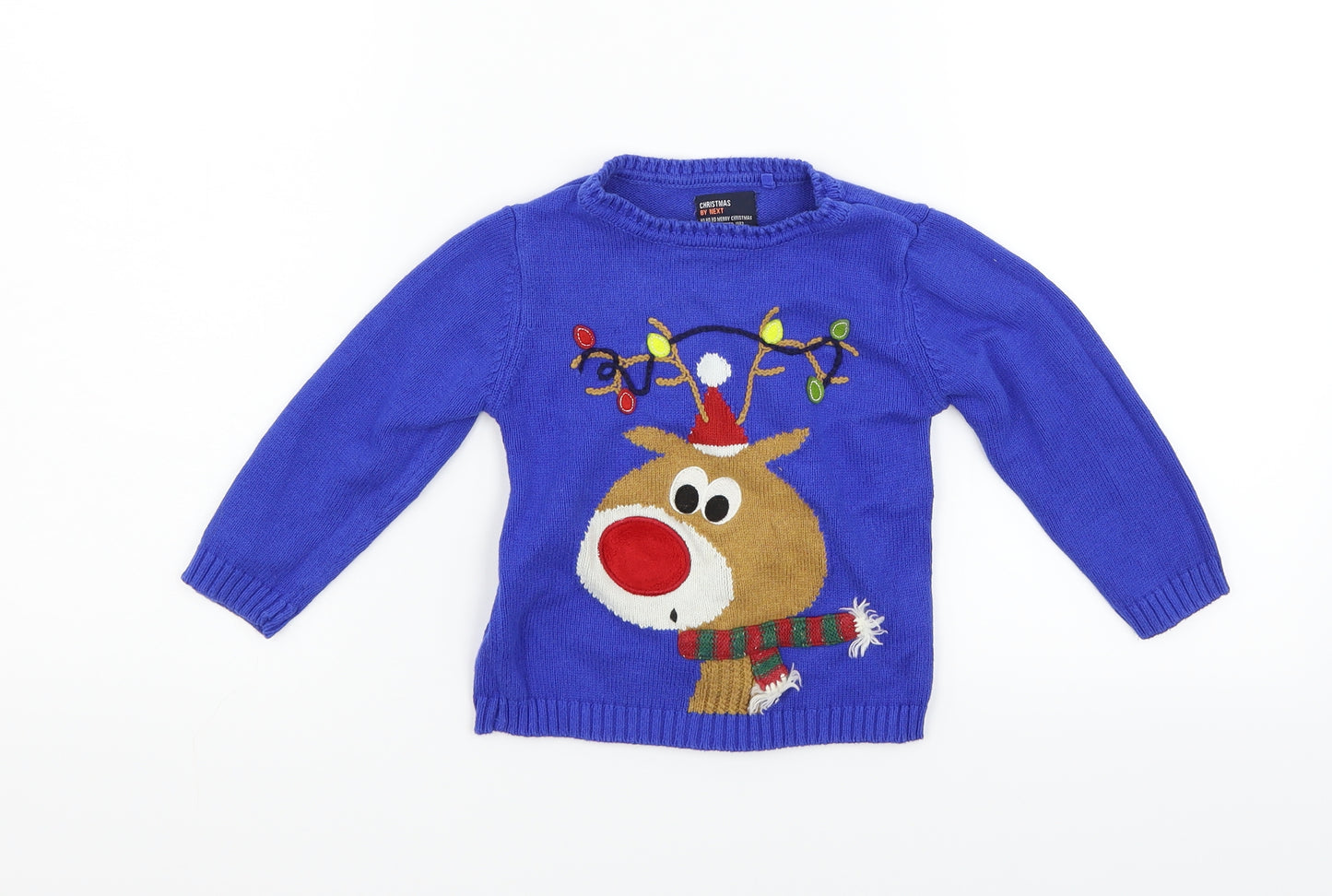 NEXT Boys Blue   Pullover Jumper Size 2 Years  - randeer
