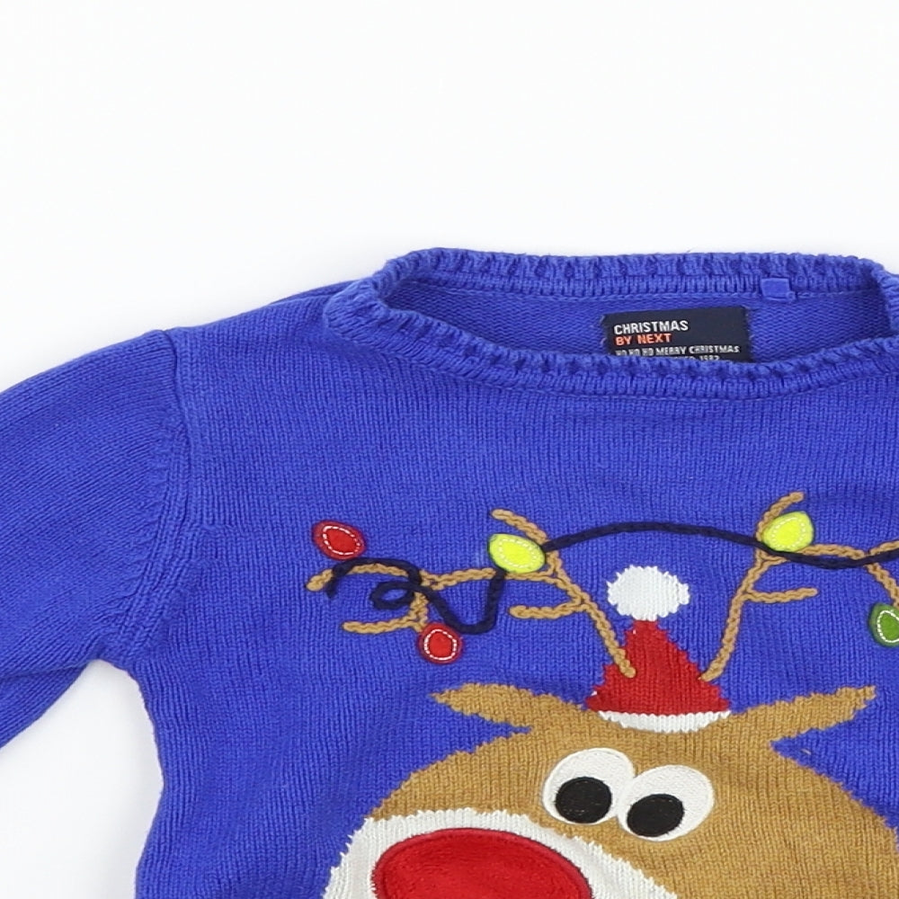 NEXT Boys Blue   Pullover Jumper Size 2 Years  - randeer