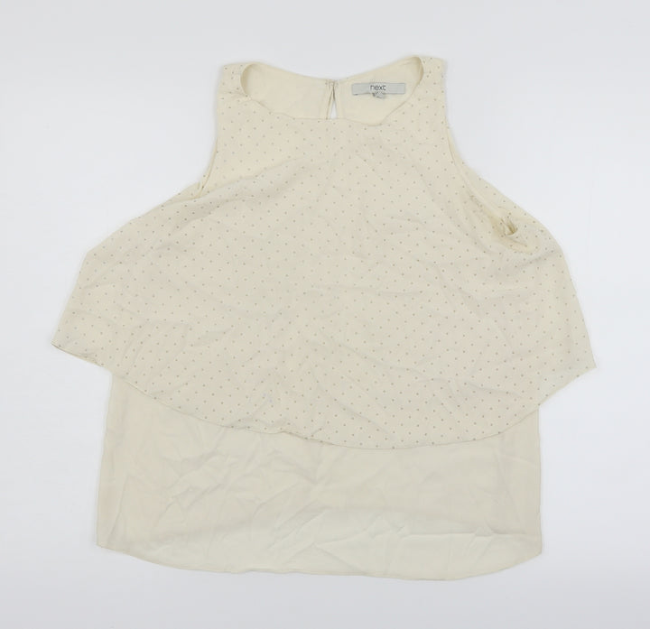 NEXT Womens Ivory Basic Blouse Size 10