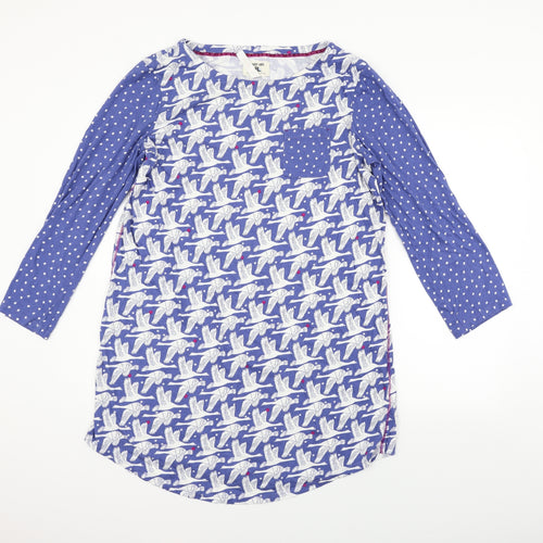Night Owl Womens Blue Geometric  Top Dress Size L