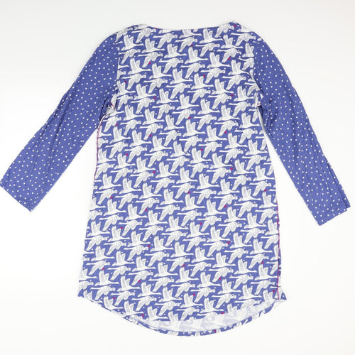 Night Owl Womens Blue Geometric  Top Dress Size L