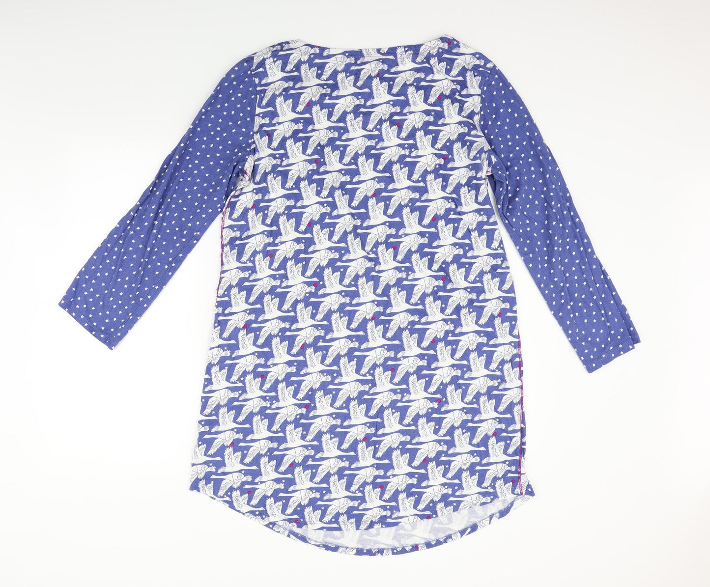 Night Owl Womens Blue Geometric  Top Dress Size L