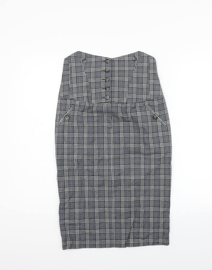 Topshop Womens Grey   Fit & Flare  Size 10