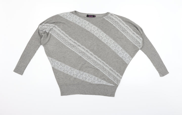 Cristina Womens Grey   Pullover Jumper Size L