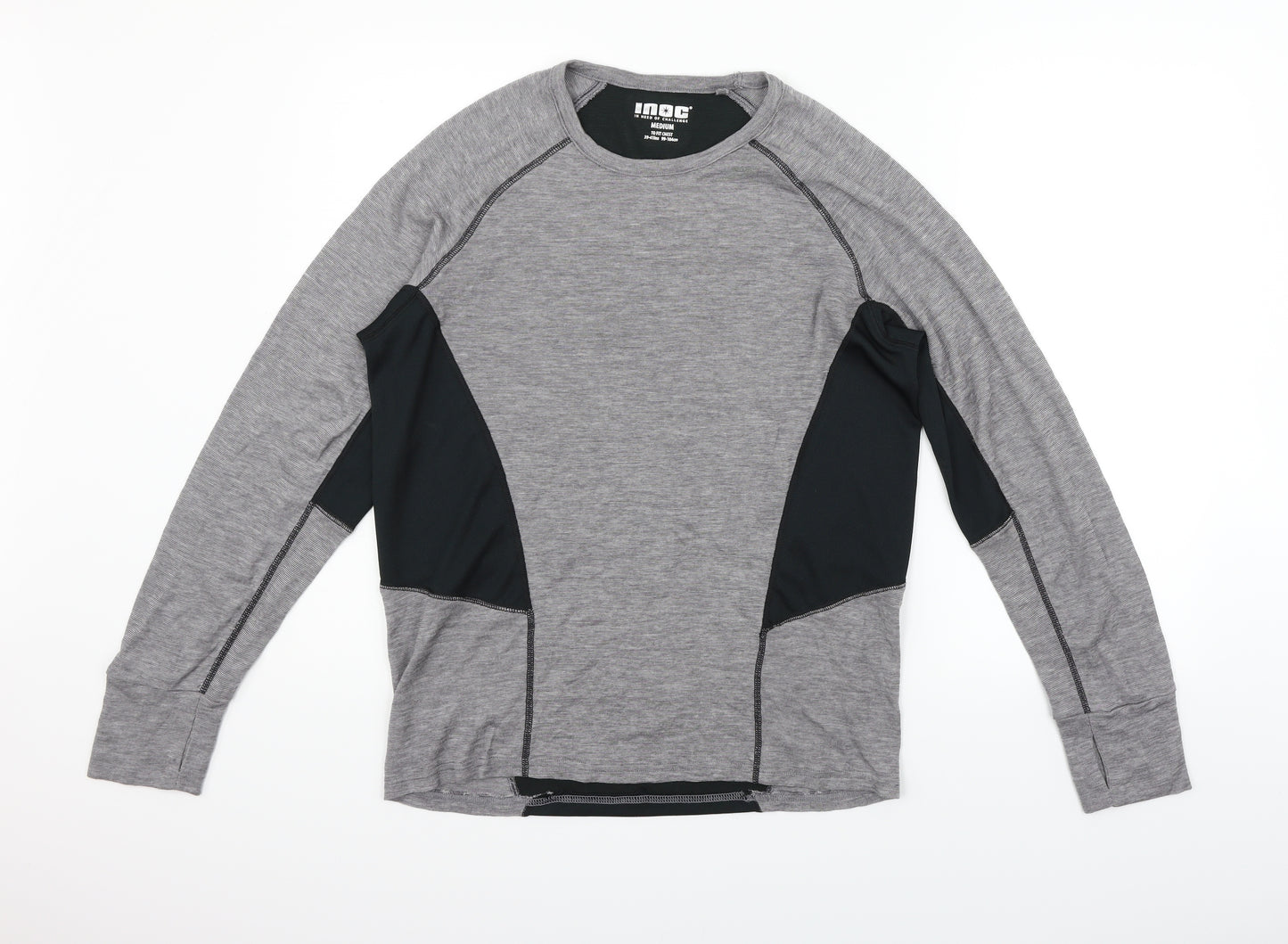 INOC Mens Grey    T-Shirt Size M