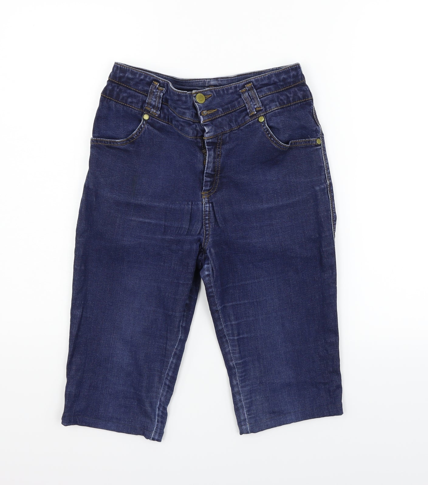 Miss Selfridge Womens Blue   Cut-Off Shorts Size 10