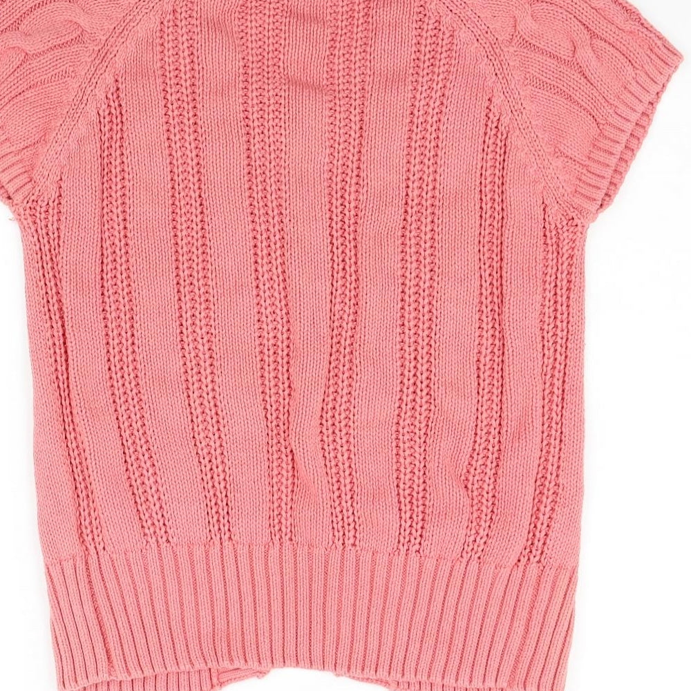 Emara Girls Pink   Cardigan Jumper Size 10 Years